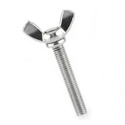 Image de 5pcs Vis à Oreilles M5 en Acier Inoxydable, Aile Papillon pour Fixation de la Machine 8 Styles 10mm 40mm(M5*40mm)