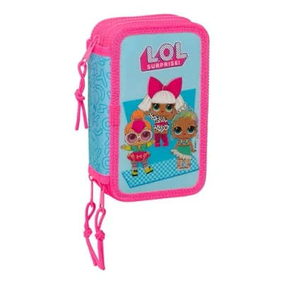 Image de Safta LOL Surprise! Divas Trousse Scolaire avec 36 Outils Inclus, idéale pour Les Enfants de 5 à 14 Ans, Confortable et Polyvalente, qualité résistance, 12,5 x 5,5 19,5 cm, Couleur Bleue, Bleu,