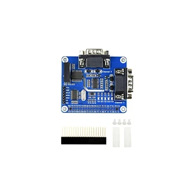 Image de Waveshare 2 Channel Isolated RS232 Expansion Hat for Raspberry Pi， SC16IS752+SP3232 with Protection Circuits Power Supply Isolation ADI Magnetical and TVS Diode