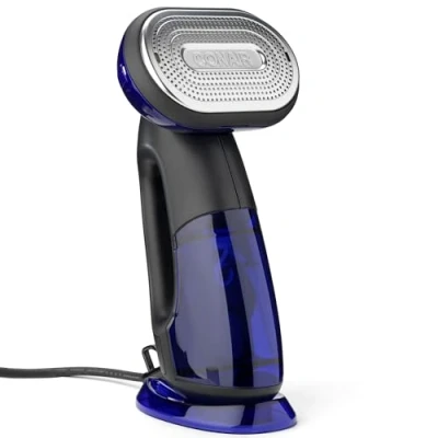 Image de Conair GS108E Défroisseur &amp; fer à repasser vapeur portable Steam Iron Turbo 2en1 1840W Prêt en 10 secondes 4 réglages de avec fonction pour tous types textile accessoires inclus