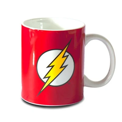 Image de Logoshirt® DC I Flash Logo Mug Tasse à café Porcelaine 300 ml Dans une boîte cadeau colorée Design original sous licence