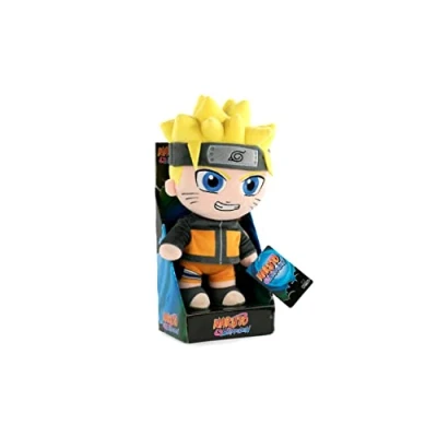 Image de Peluche des Personnages de Naruto 30cm Naruto, Kakashi, Sasuke, Kurama, Six Path Édition Collection Qualité Super Soft (Naruto avec Display)