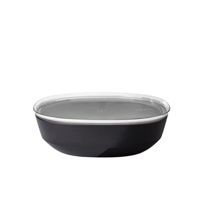 Image de Mepal Saladier avec couvercle Silueta Lavable au lave Vaisselle et résistant micro ondes Plat de service Plats à tapas 4000 ml Nordic black