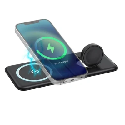 Image de Celly MAGFOLD2IN1 Smartphone, Smartwatch Noir USB Recharge sans fil Intérieure Neuf