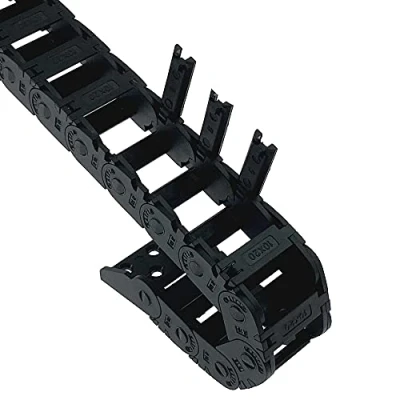 Image de Veekaft Chaîne de remorquage ouverte Dimensions intérieures : 10 mm x 20 Longueur 1000 avec connecteur d&#039;extrémité Convient pour imprimante 3D et machines CNC (R28, 20).