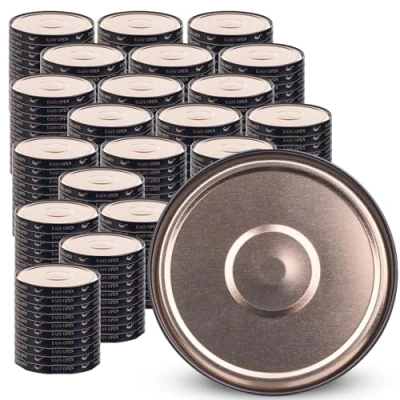 Image de KADAX Couvercle à vis fi82 mm x 200st, twist off Ensemble en métal, de rechange pour bocaux, avec 6 crans d&#039;encliquetage bocaux droits et conserve