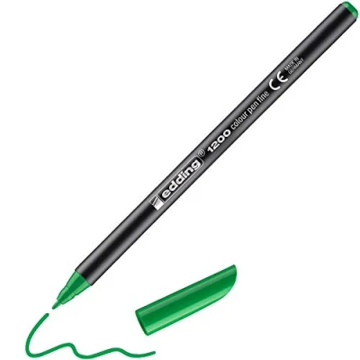 Image de edding 1200 Feutre de coloriage pointe fine vert fluorescent 1 stylo ronde mm pour ecriture, dessin,