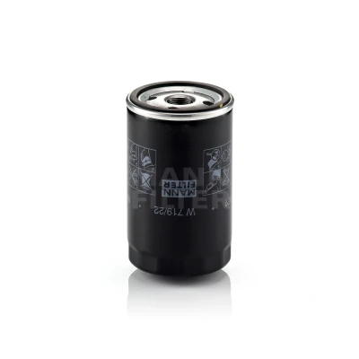 Image de MANN FILTER W 719/22 Filtre à huile M 20 X 1.5 avec deux clapets de non retour vissé PORSCHE: 944 Cabriolet, Coupe, 968 Coupe