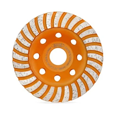 Image de BGTEC Meule diamant 115 mm Turbo Row Disque pour meuleuse d&#039;angle, polissage et nettoyage de granit, marbre, maçonnerie