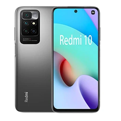 Image de Xiaomi Redmi 10 Smartphone 4+64GB, 6.5&quot; FHD+ DotDisplay, MediaTek Helio G88, 50MP AI Quad Caméra, Dual SIM, Gris
