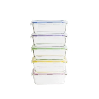 Image de Pebbly Set batchcooking de 5 boites rectangulaires 850 ML