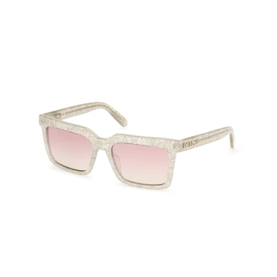 Image de GCDS Unisex Lunettes de soleil, Taille: 55, White/other