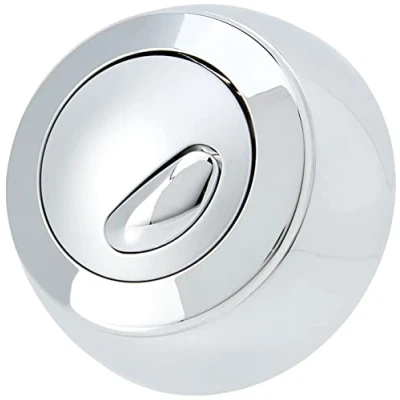 Image de SIAMP Optima 49 Bouton Poussoir Double Chasse d&#039;eau Chromé 34494907, Multicolore
