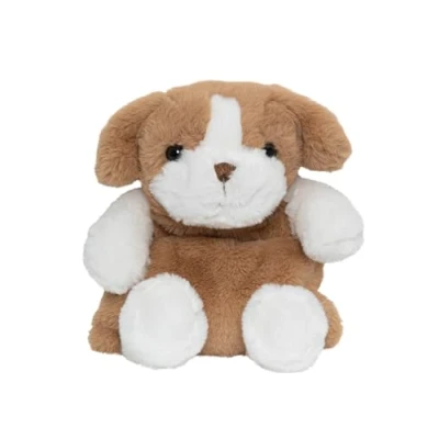 Image de Bouillotte doudou 2 en 1● Peluche Max le Chien toute douce bébé &amp; enfant ● Action chaud et froid sèche micro ondes Perles de silicone Convient à tous les âges Plic