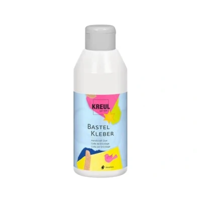 Image de KREUL 49361 Colle de bricolage à base d’eau et sans solvant Transparent 250 ml Convient nombreux types matériaux