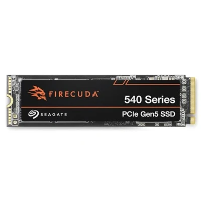 Image de Seagate FireCuda 540 SSD, 1 To, SSD interne, M,2 2280 PCIe 5e génération avec des vitesses de transfert jusqu&#039;à 10 000 Mo/s et 2000 To TBW, 3 ans services Rescue (ZP1000GM3A004)