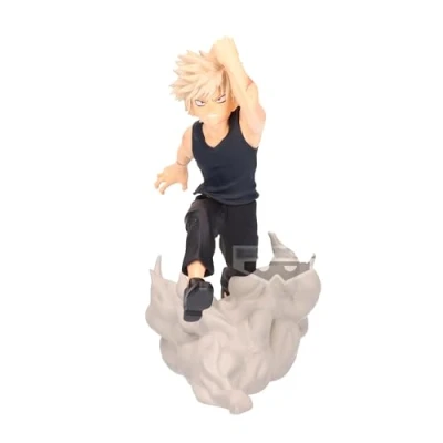 Image de Banpresto Figurine d&#039;action Katsuki Bakugo My Hero Academia Combinaisons Battle 12 cm, Multicolore, BP89291P