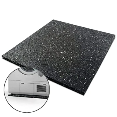 Image de KARAT Tapis anti vibration 60 x cm pour machine à laver et sèche linge en caoutchouc antidérapant avec excellente absorption des vibrations, résistant l&#039;huile la saleté, idéal