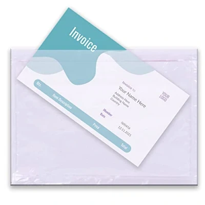 Image de Triplast Lot de 100 pochettes A5 unies pour documents (225 x 165 mm) Enveloppes en plastique transparent à décoller et sceller Joindre des factures, listes d&#039;emballage notes