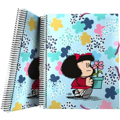 Image de Grafoplás Classeur à pochettes en plastique A4 Couverture souple Spirale PVC 30 doublures polypropylène Mafalda Lively Maxiplas Parfait matériel scolaire