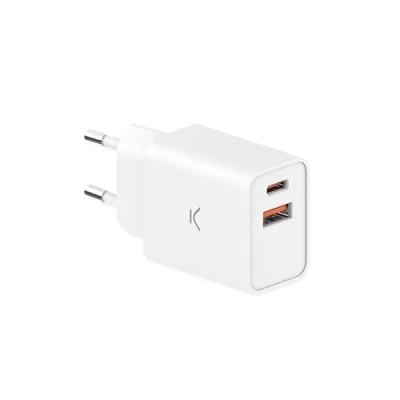 Image de Chargeur Secteur Dual USB A et C 30W Ksix Noir Neuf