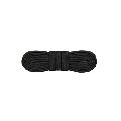 Image de Lacets de chaussures plates, ignifuges Meta Aramid Nomex avec pointe en métal durable, Worker Walker HD Laces Pro, 1 paire (91 Noir / 130 cm 51 inch)