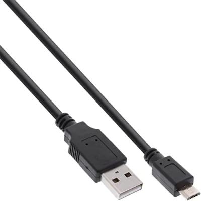 Image de InLine Fast charge Câble USB Micro Type B (M) pour 2.0 0.5 m noir