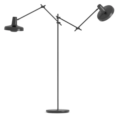 Image de GRUPA Arigato lampadaire, à deux lampes, noir