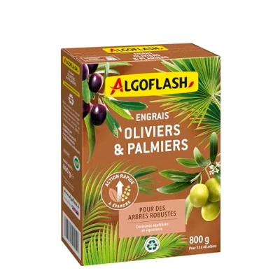 Image de Algoflash Engrais Oliviers, Palmiers, Action rapide 800 g