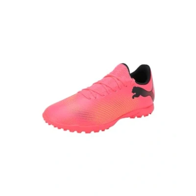 Image de Puma Future 7 PLAY TT Chaussures de foot multicrampons, Homme, Taille: 44, Sunset glow/black/sun stream Matière synthétique