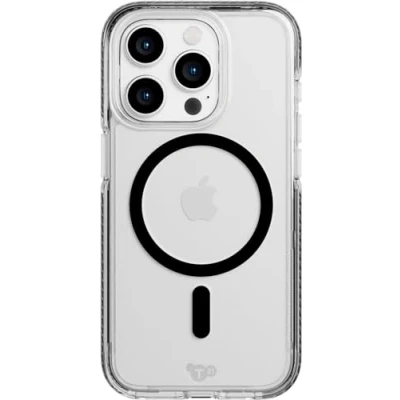 Image de tech21 Evo Crystal Coque pour iPhone 15 Pro Compatible avec MagSafe de Protection Contre Les Chocs Noir Graphite