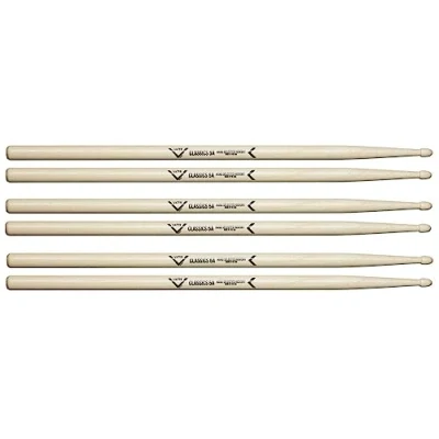 Image de Vater Lot de 3 paires baguettes VSP35ACL Série 5A Classics Hickory Pointe en bois