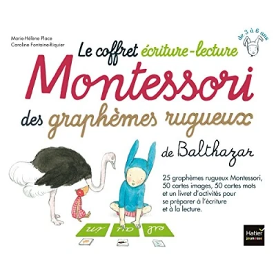 Image de Le coffret écriture lecture Montessori des graphèmes rugueux de Balthazar Livre d’occasion Correct
