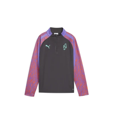 Image de Puma Neymar JR Creativity Fussballtop Tshirt à manches longues Dark coalsoft violet pour enfants, Taille: 10, coal soft