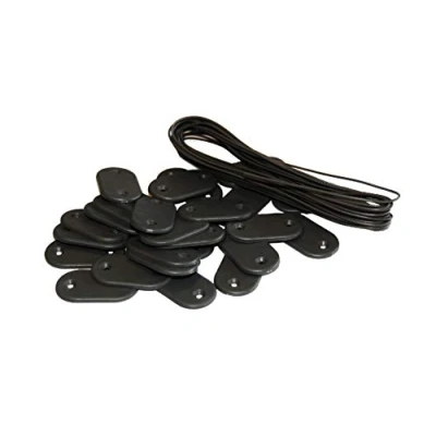 Image de kit de Fixation Brise Vue 26 pastilles + 4m Fil Gris foncé 1