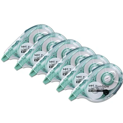 Image de Tombow CT YXE4 6P Roller de correction rechargeable à ruban extra long 16 m,
