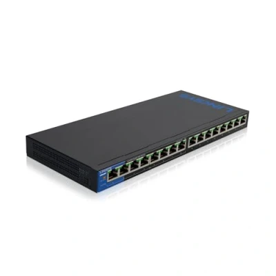 Image de Linksys Switch Non Manageable Gigabit Avec 16 Ports (Dont 8 Poe +) Lgs116P Eu (Jusqu&amp;Apos;à 1 000 Mbit/S, pour Entreprise, Maison, Bureau, surveillance Ip, Séparateur ethernet de Bureau)