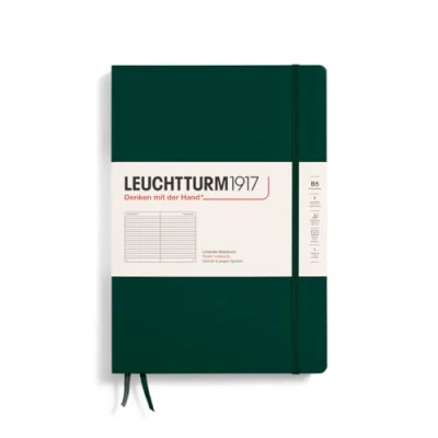 Image de LEUCHTTURM1917 370280 Carnet Composition (B5), Couverture rigide, 219 pages numérotées, Forest Green, ligné