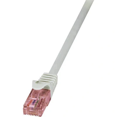 Image de Câble réseau RJ45 LOGILINK 10m Cat6 U/UTP (UTP) Gris Sans halogène Garantie 2 ans