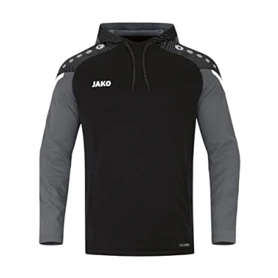 Image de JAKO Performance Sweat à capuche pour enfants, Taille: 152, Schwarz/grau