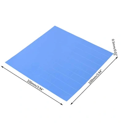 Image de TIANQUXNGI 100 x 0,5 mm 1 feuille/100 pcs thermique Pad GPU CPU Dissipateur Conductif