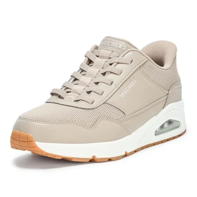 Image de Skechers Uno Banksia Baskets à enfiler mains libres pour homme, taupe, 45 EU
