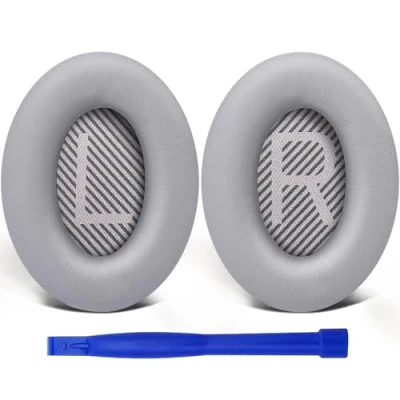 Image de SoloWIT® Coussinets d&#039;oreille, Oreillettes de Remplacement pour Bose QuietComfort 35 (QC35) and Quiet Comfort II (QC35 II) Casque Circum aural