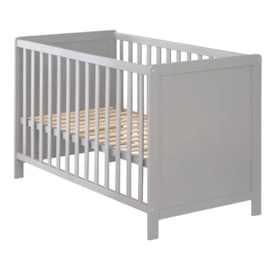 Image de Lit Bébé 2 en 1 ROBA Indépendant et Cododo 6 Niveaux de Hauteurs Taupe
