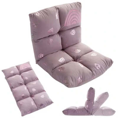 Image de howa 2 en 1 Fauteuil pour Enfant + Canapé Dossier réglable à 6 Positions Rainbow 86011