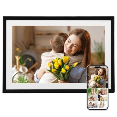 Image de VEVOR Cadre Photo Numérique Wifi 260 mm Écran Tactile IPS 1280x800 Mémoire 32 Go
