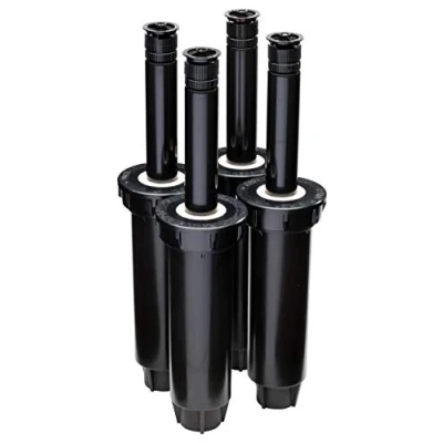 Image de Rain Bird 1804AP4PK Lot de 4 arroseurs escamotables Professionnels, Motif réglable 0 à 360 , Distance pulvérisation 2,4 4,6 m, Hauteur 10,2 cm