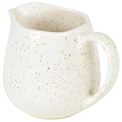 Image de Broste Copenhagen Nordic 14533426 Pot à lait Vanilla en grès unique, passe au lave vaisselle, micro ondes, capacité 0,03 l, dimensions : 12 x 8,5,