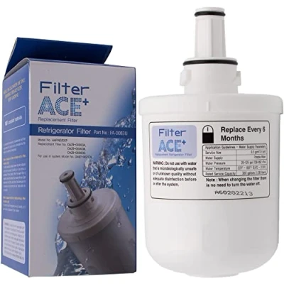 Image de ACE+ FA 0083U Filtre à eau compatible avec Samsung DA29 00003G, HAFIN2/EXP, 00003F, HAFIN1/EXP, HAFIN de rechange pour réfrigérateur Replacement Refrigerator Filter