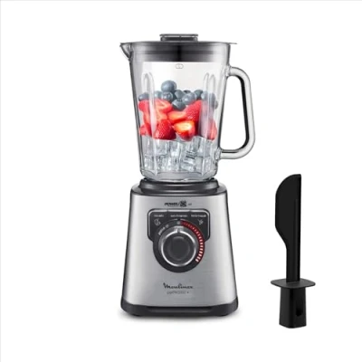 Image de Moulinex PerfectMix+ Blender haute vitesse, 1200 W, Bol en verre de 2 L, 3 programmes automatiques LM811D10
